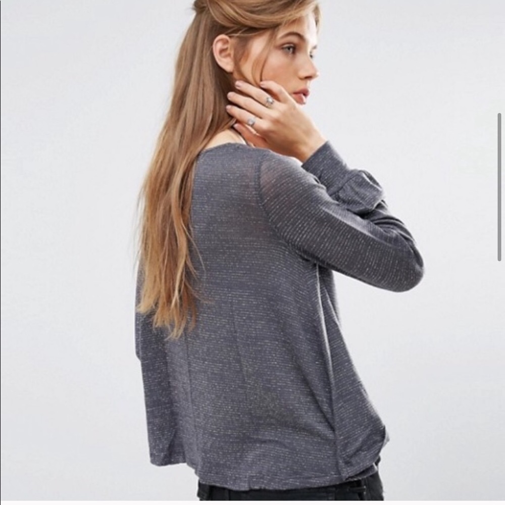 Nwt free people Palmer cowl neck tee - Picture 3 of 6